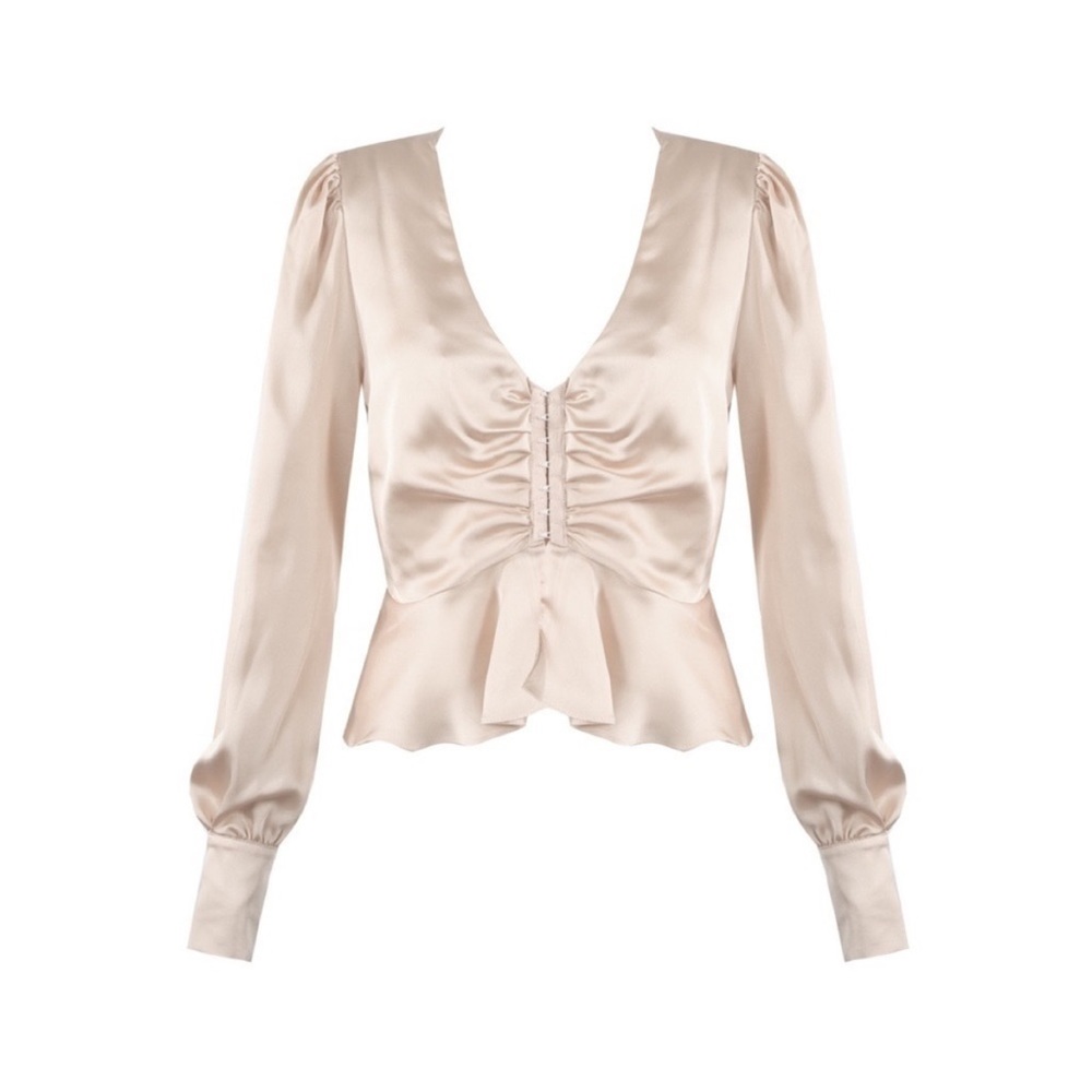 Etophe studios cream colored satin top